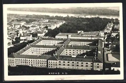 AK Krems an der Donau, Kaserne aus der Vogelschau