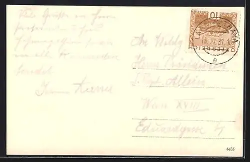 AK Laa a. d. Th., Blick auf die Burg