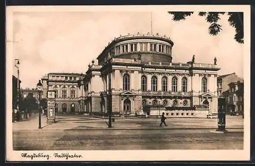 AK Magdeburg, Blick auf das Stadttheater