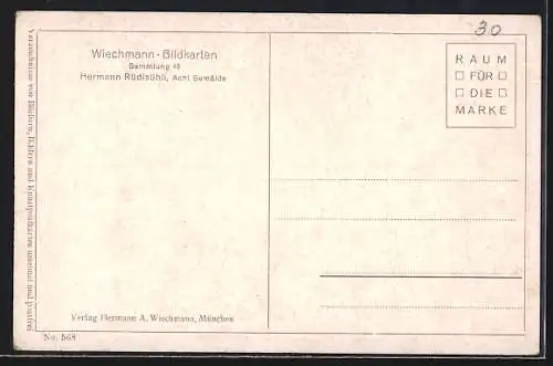 Künstler-AK Hermann Rüdisühli: Heilige Stätte