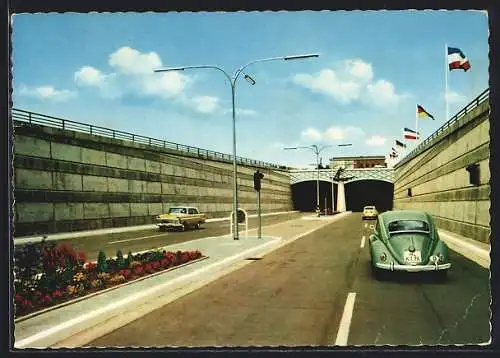AK Rendsburg, Strassentunnel unter dem Nord-Ostsee-Kanal