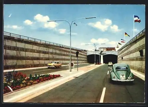 AK Rendsburg, Strassentunnel unter dem Nord-Ostsee-Kanal