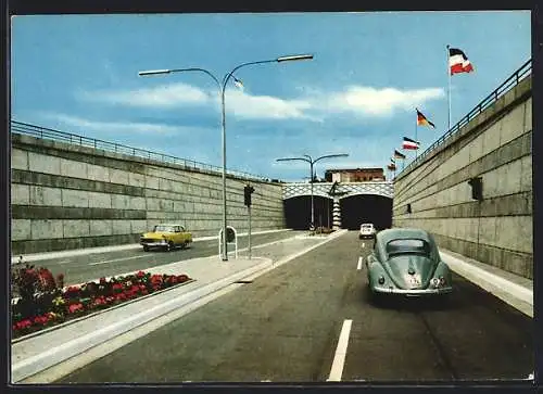 AK Rendsburg, Strassentunnel unter dem Nord-Ostsee-Kanal