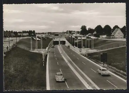 AK Rendsburg, Strassentunnel unter dem Nord-Ostsee-Kanal