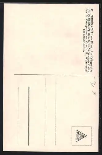 Künstler-AK Fidus: Weihenacht I. 1890