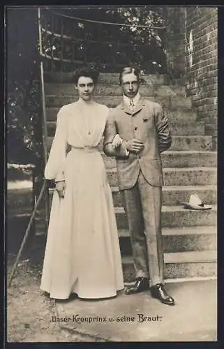 AK Kronprinz Wilhelm von Preussen und Prinzessin Cecile