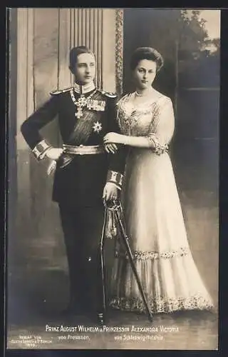 AK Prinz August Wilhelm & Prinzessin Alexandra Victoria