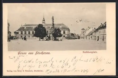 AK Stockerau, Partie am Rathhausplatz