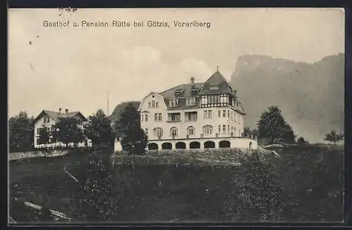 AK Götzis /Vorarlberg, Gasthof und Pension Rütte