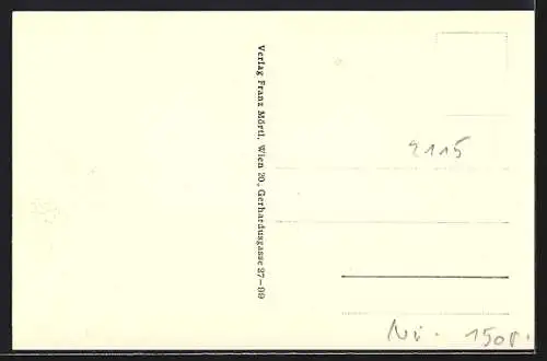 AK Ernstbrunn, Strassenpartie mit Auto