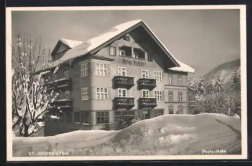 AK St. Johann in Tirol, Hotel Huber im Schnee