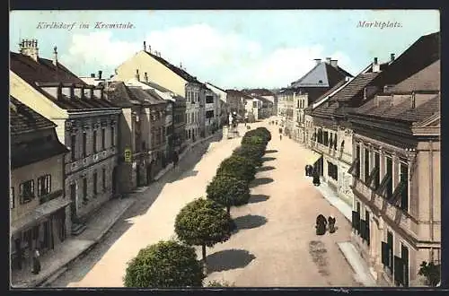 AK Kirchdorf im Kremstale, Blick auf den Marktplatz