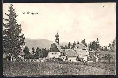 AK St. Wolfgang-Kienberg, St. Wolfgang mit kleiner Kirche