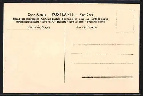 Künstler-AK Rattenberg, Ortsansicht mit Turm