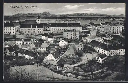 AK Lambach /Ob.-Oest., Ortsansicht aus der Vogelschau