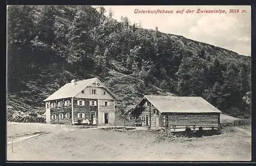 AK Unterkunftshaus auf der Zwieselalpe