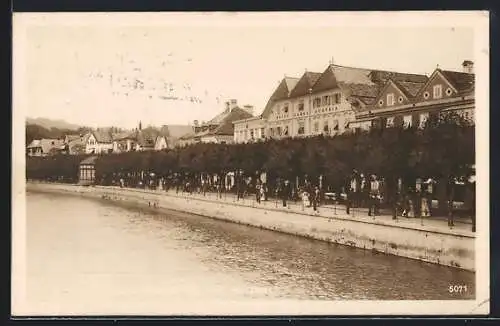 AK Bad Ischl /Salzkammergut, Blick auf die Esplanade