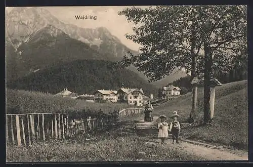 AK Waidring, Idylle mit Steinberg