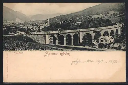 AK Payerbach, Viadukt der Semmeringbahn