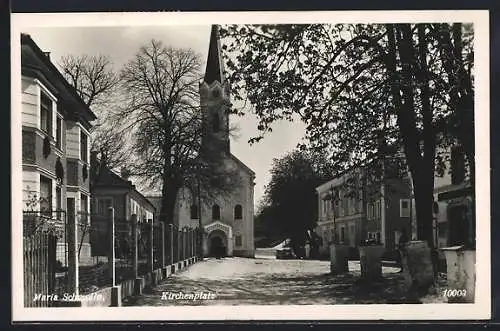 AK Maria Schmolln, Kirchenplatz