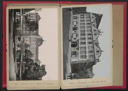 12 Fotografien Ernst Roepke, Wiesbaden, Ansicht Würzburg, Haus zum falken, Rathaus, Dom, Marienkirche, Schloss, Käpple