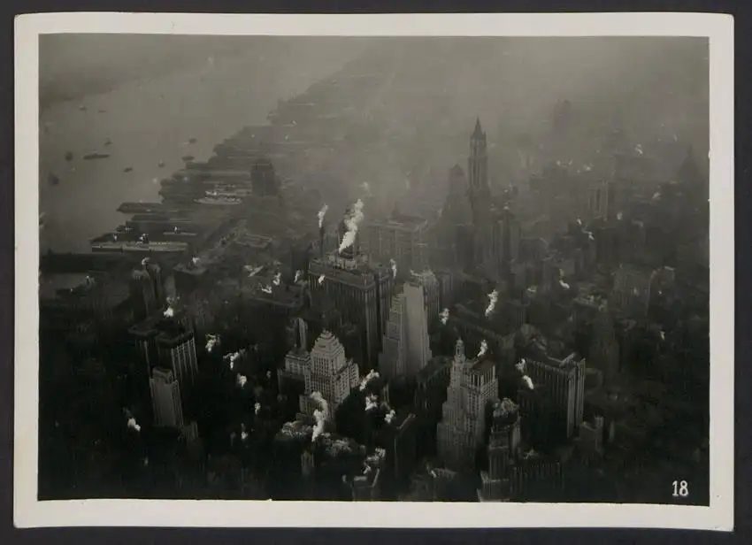 23 Fotografien Ansicht New York, Amerika-Fahrt LZ 127 Graf Zeppelin, Halle Lakehurst, Washington, Cap Charles, Basel 20