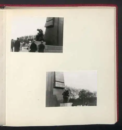 2 Fotoalben mit 237 Fotografien, Ansicht West-Berlin, 1964, Zentralflughafen Tempelhof, Olympiastadion, Kudamm, Bhf Zoo