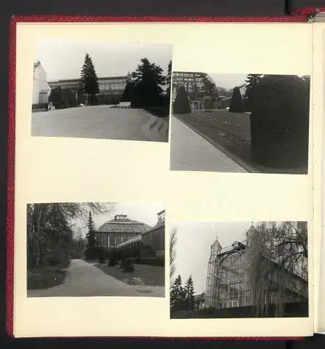 2 Fotoalben mit 237 Fotografien, Ansicht West-Berlin, 1964, Zentralflughafen Tempelhof, Olympiastadion, Kudamm, Bhf Zoo