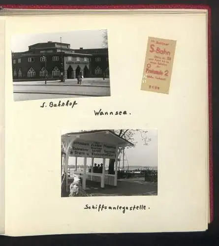 2 Fotoalben mit 237 Fotografien, Ansicht West-Berlin, 1964, Zentralflughafen Tempelhof, Olympiastadion, Kudamm, Bhf Zoo