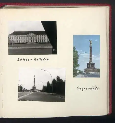 2 Fotoalben mit 237 Fotografien, Ansicht West-Berlin, 1964, Zentralflughafen Tempelhof, Olympiastadion, Kudamm, Bhf Zoo