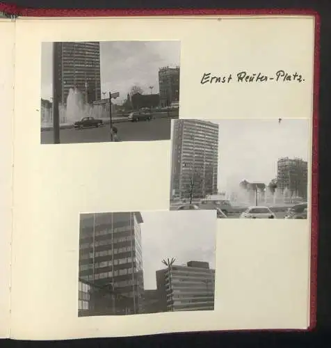 2 Fotoalben mit 237 Fotografien, Ansicht West-Berlin, 1964, Zentralflughafen Tempelhof, Olympiastadion, Kudamm, Bhf Zoo