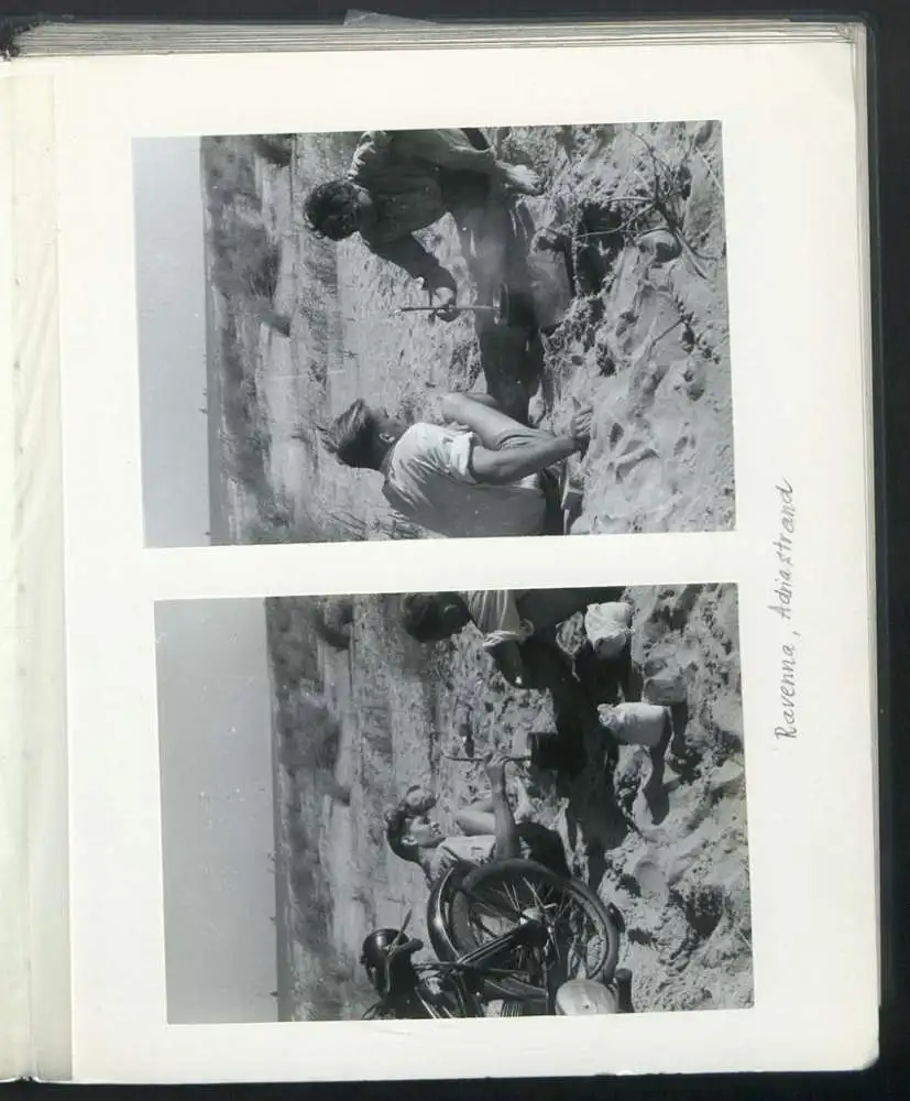 Fotoalbum mit 148 Fotografien, NSU Fox, Klaus Hermmans, Studienreise nach Italien für die Zeitschrift Der Fährmann 27