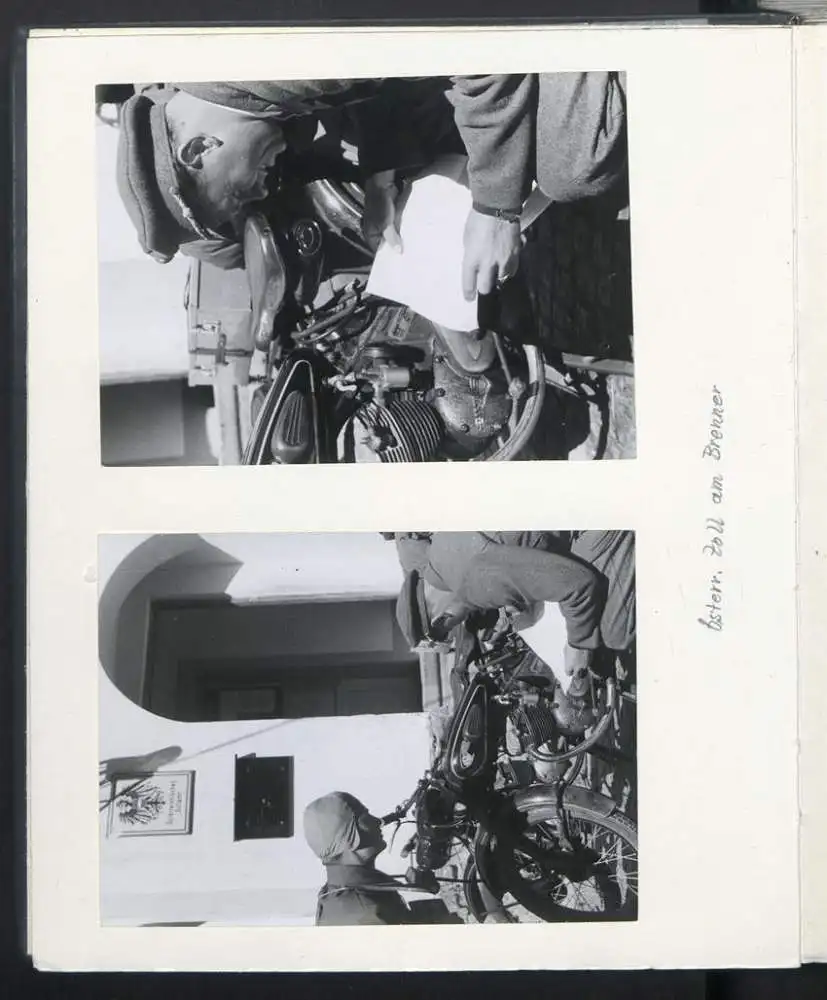 Fotoalbum mit 148 Fotografien, NSU Fox, Klaus Hermmans, Studienreise nach Italien für die Zeitschrift Der Fährmann 4