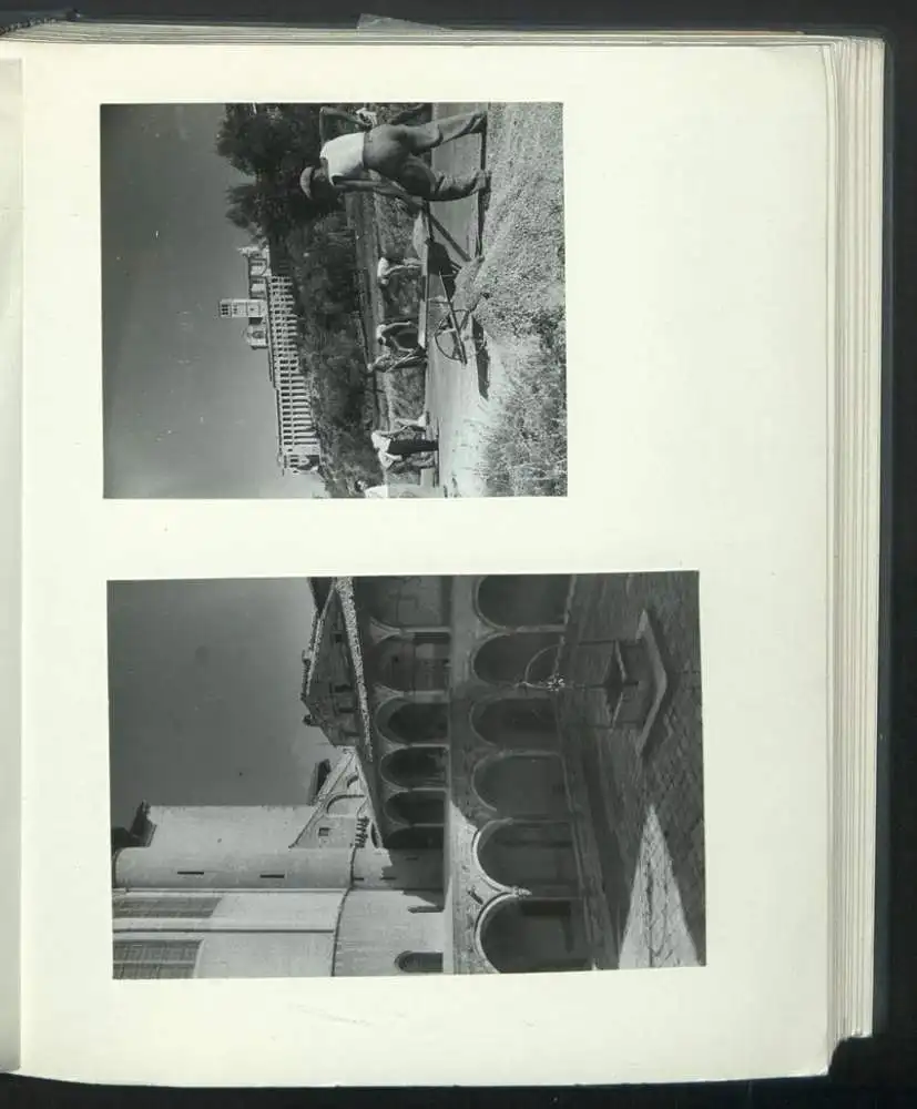 Fotoalbum mit 148 Fotografien, NSU Fox, Klaus Hermmans, Studienreise nach Italien für die Zeitschrift Der Fährmann 51