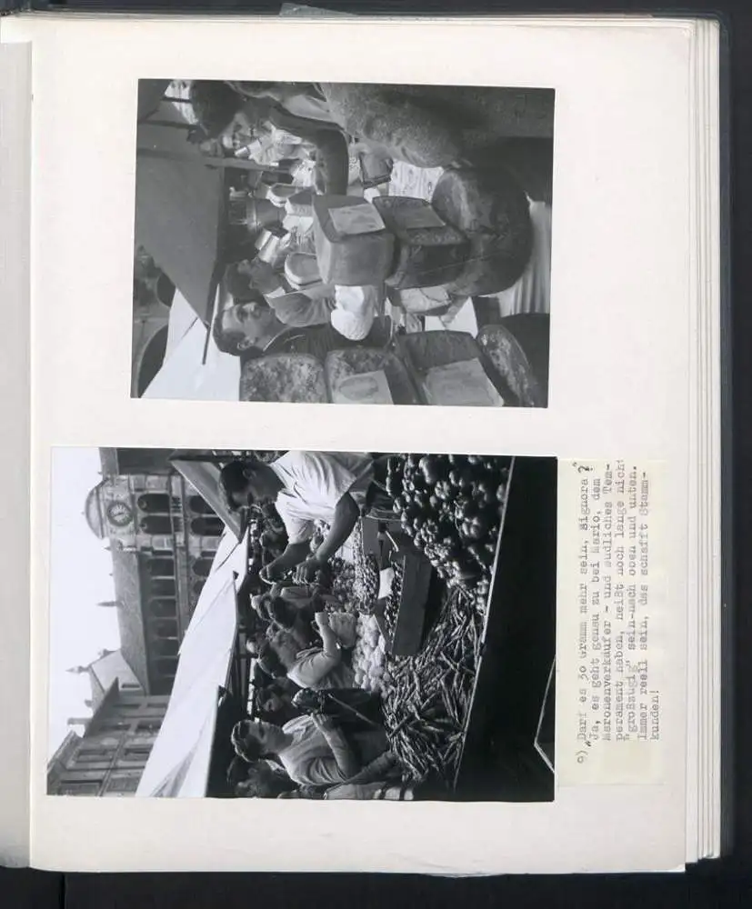 Fotoalbum mit 148 Fotografien, NSU Fox, Klaus Hermmans, Studienreise nach Italien für die Zeitschrift Der Fährmann 79