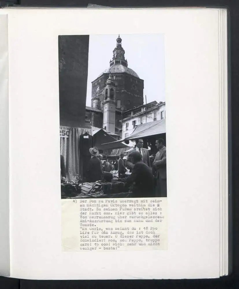 Fotoalbum mit 148 Fotografien, NSU Fox, Klaus Hermmans, Studienreise nach Italien für die Zeitschrift Der Fährmann 81