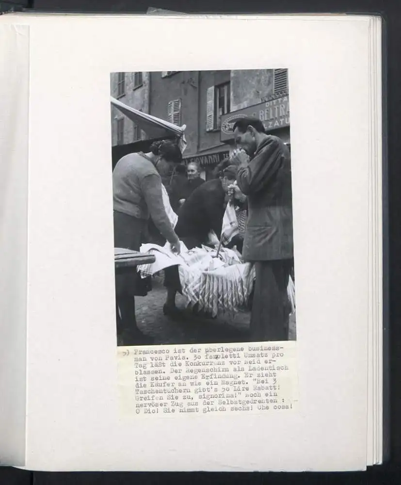 Fotoalbum mit 148 Fotografien, NSU Fox, Klaus Hermmans, Studienreise nach Italien für die Zeitschrift Der Fährmann 83