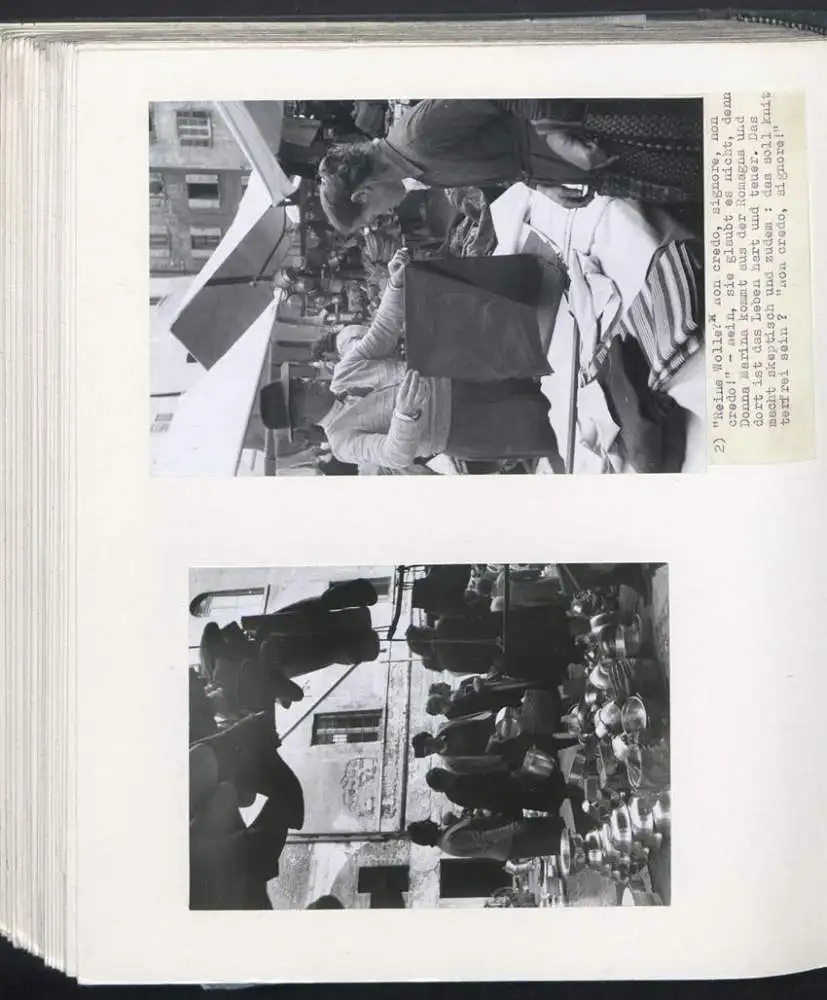 Fotoalbum mit 148 Fotografien, NSU Fox, Klaus Hermmans, Studienreise nach Italien für die Zeitschrift Der Fährmann 84