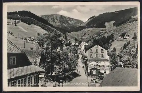 AK Pec / Petzer, Teilansicht mit Blick n. d. Brunnberg