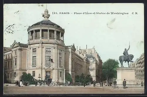 AK Paris, Place d'Iena et Statue de Washington