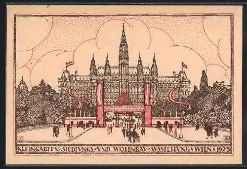 AK Wien, Kleingarten-Siedlungs & Wohnbau Ausstellung 1923, Gebäude der Ausstellung