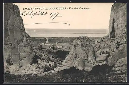 AK Châteauneuf-les-Martigues, Vue des Campanes