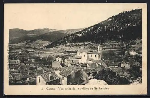 AK Cuges, Vue prise de la colline de St-Antoine