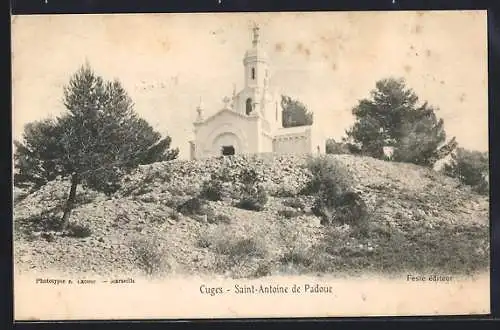 AK Cuges, Église Saint-Antoine de Padoue sur la colline