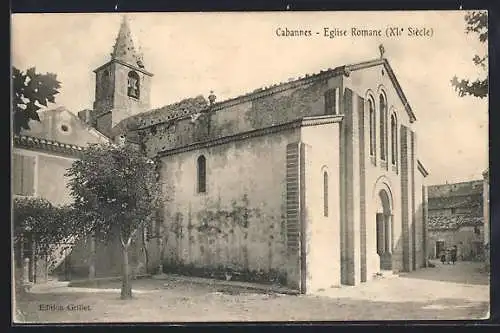 AK Cabannes, Église Romane, XIIe Siècle