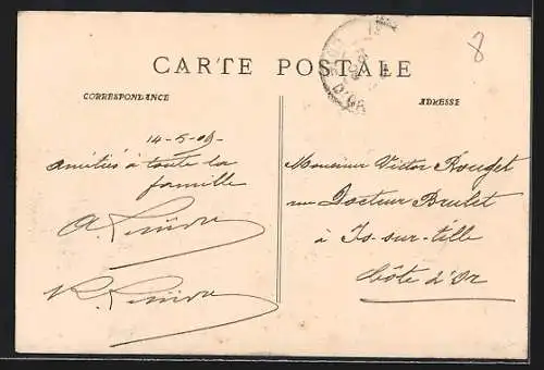 AK Carpiagne, Entrée du camp militaire avec paysage rural