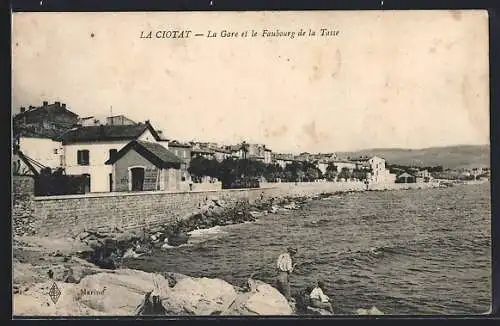 AK La Ciotat, La Gare et le Faubourg de la Tusse