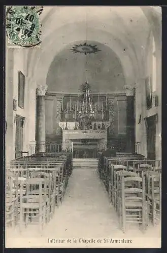 AK Saint-Armentaire, Intérieur de la Chapelle de St-Armentaire