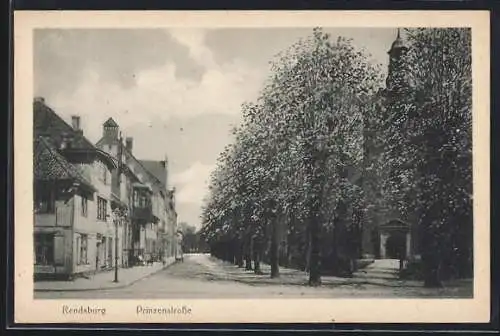 AK Rendsburg, Blick in die Prinzenstrasse