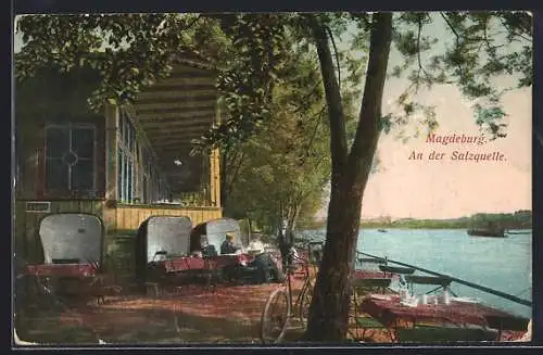 AK Magdeburg, Gasthaus an der Salzquelle